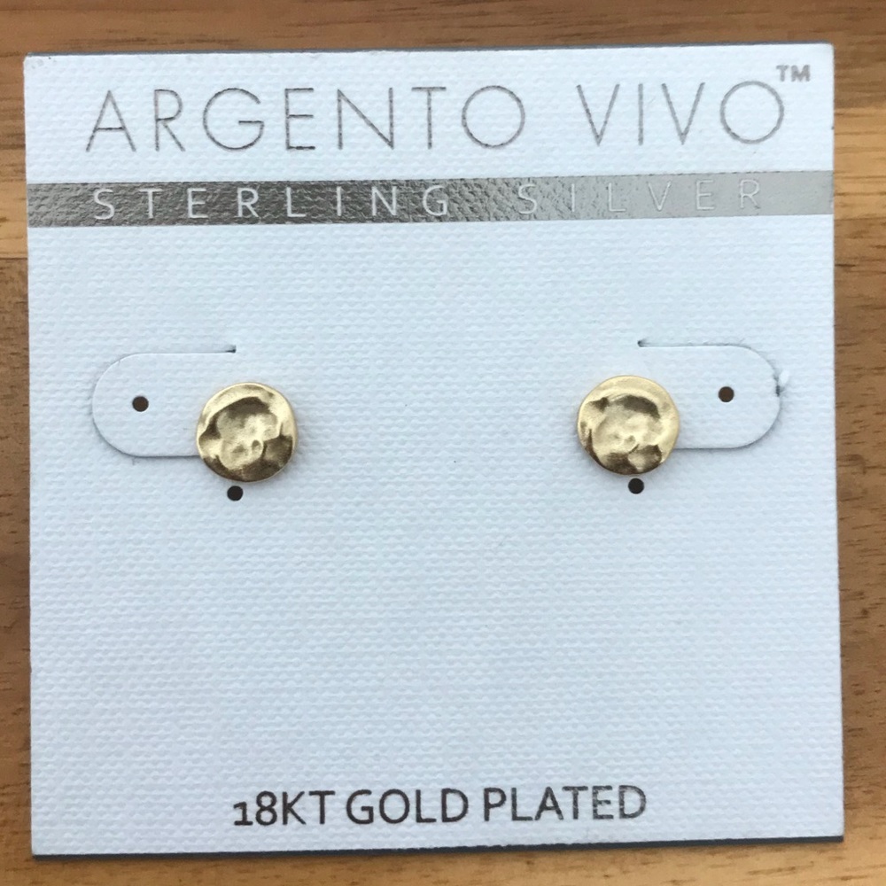 Argentno vivo 18KT gold plated studs